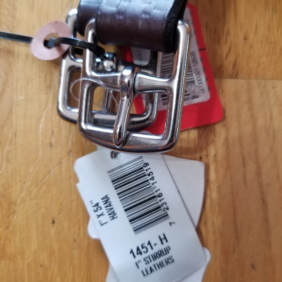 Stirrup Leathers Black or Brown - Picture 4 of 5